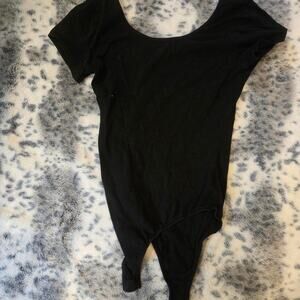 Black snap bodysuit bodysuit black